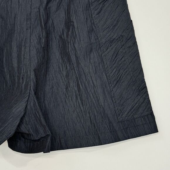 SNIDER by Staci Snider Linen Blend High Waisted Shorts Size 6 Black - Picture 9 of 12